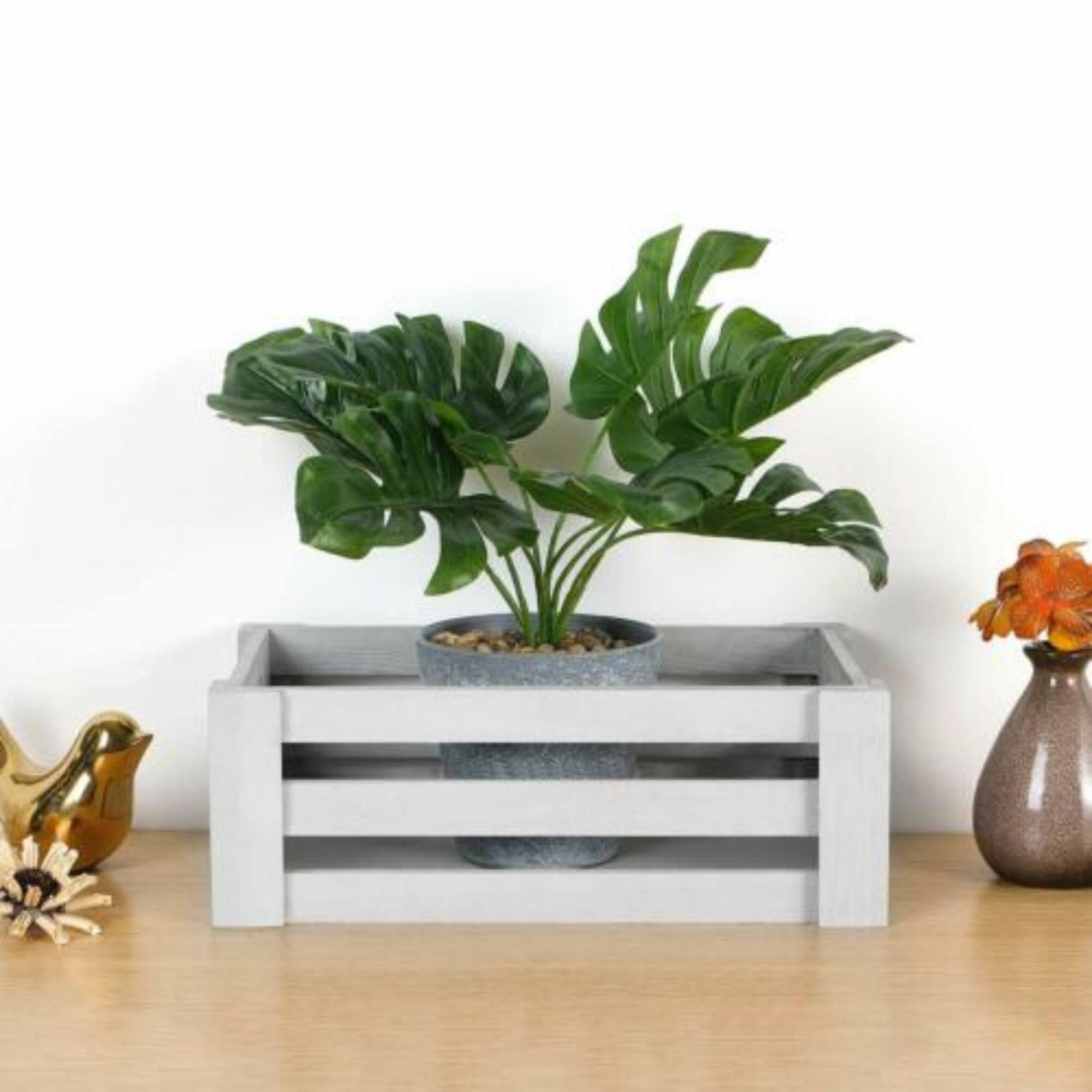 NEX™ Distressed Wood Storage Containers Display Risers Set